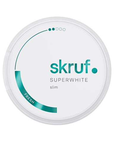 Nikotinbeutel-Dose Slim von skruf SUPER WHITE